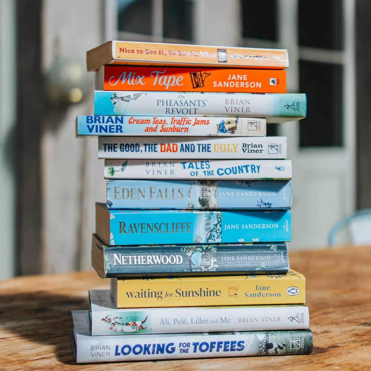 Books by Jane Sanderson and Brian Viner. Meet them at their Writers' Retreat in Herefordshire